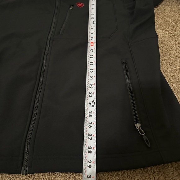 Ariat Men's Black Performance Jacket With American Flag Details - Picture 9 of 9